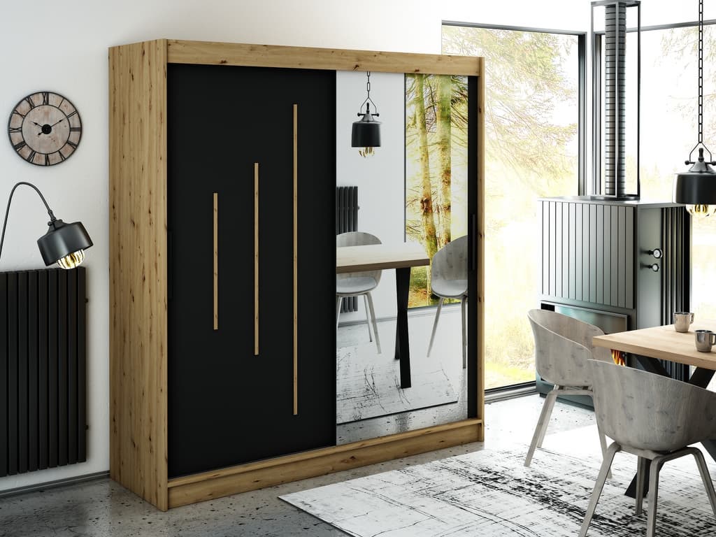Leto Y2 Sliding Door Wardrobe 200cm - Image 2