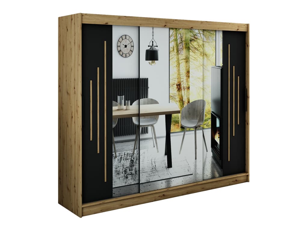 Leto Y4 Sliding Door Wardrobe 250cm