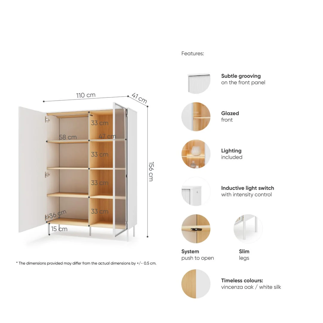Liba Display Cabinet 110cm - Image 6