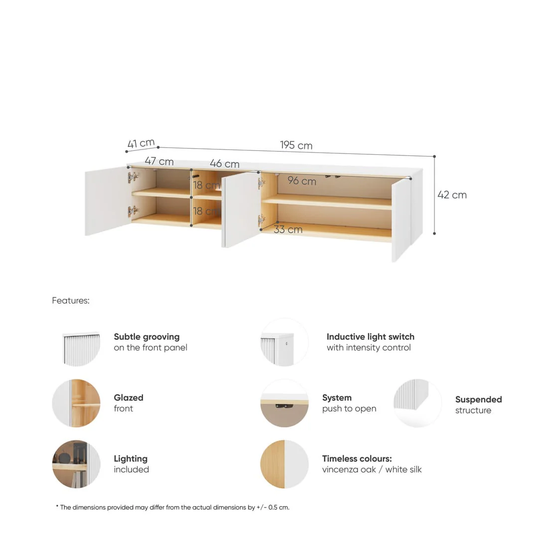 Liba Floating TV Cabinet 195cm - Image 6