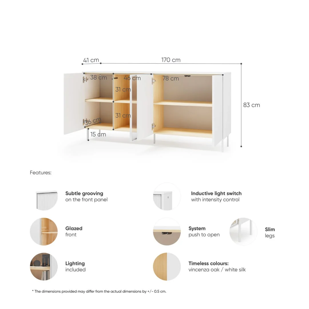 Liba Sideboard Cabinet 170cm - Image 6