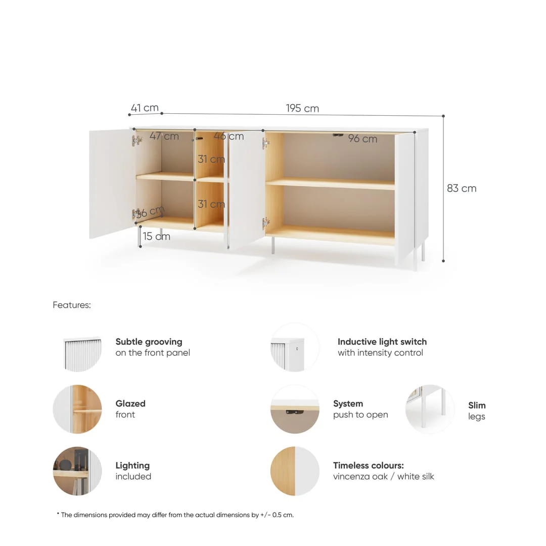 Liba Sideboard Cabinet 195cm - Image 6