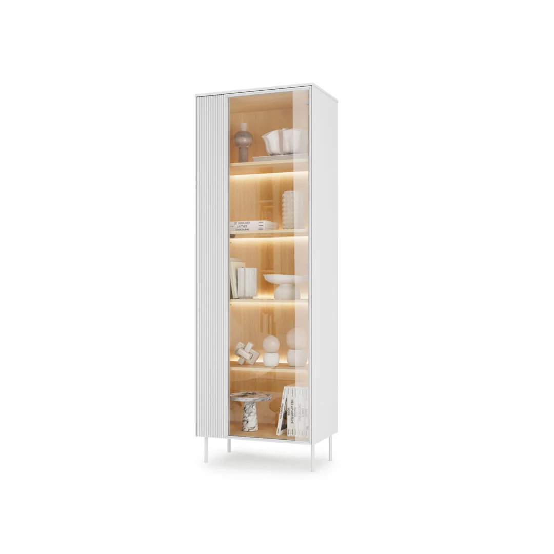 Liba Tall Display Cabinet 67cm - Image 3