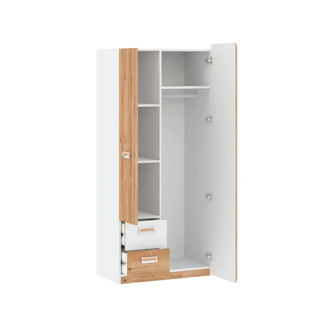 Lorento L1 Hinged Wardrobe 80cm - Image 2