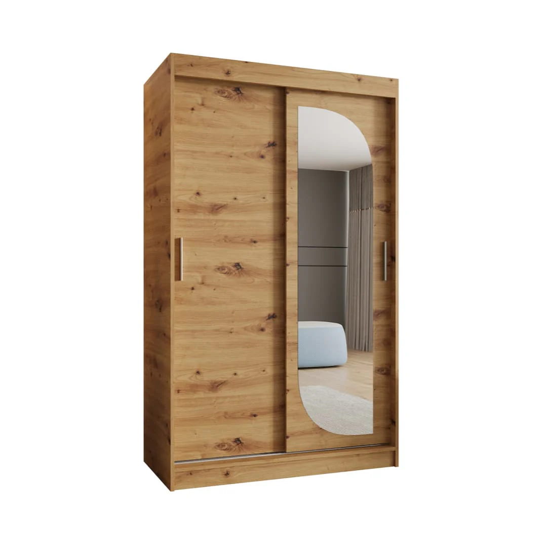Lucy Sliding Door Wardrobe 120cm - Image 2