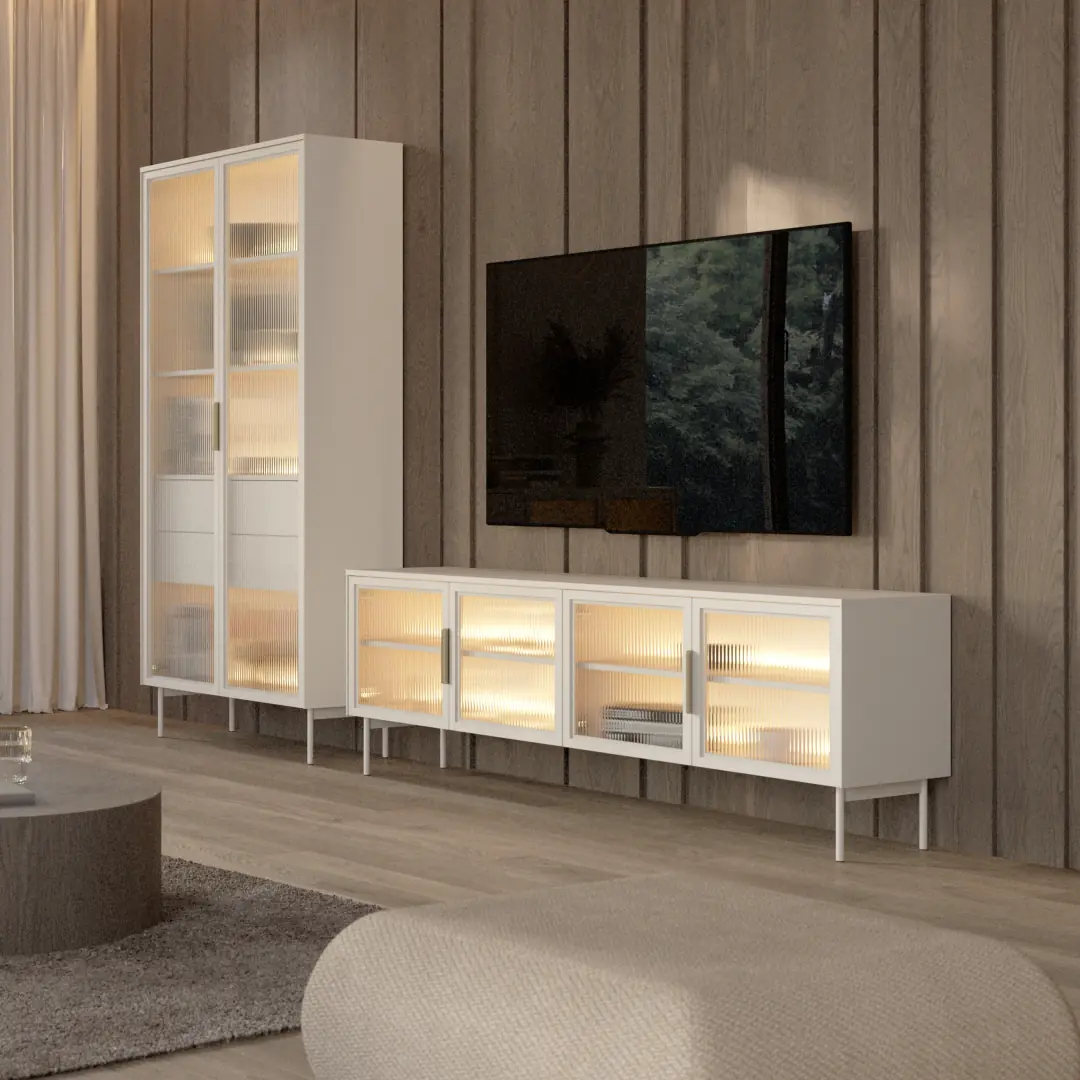 Lumi Display Sideboard Cabinet 181cm - Image 7