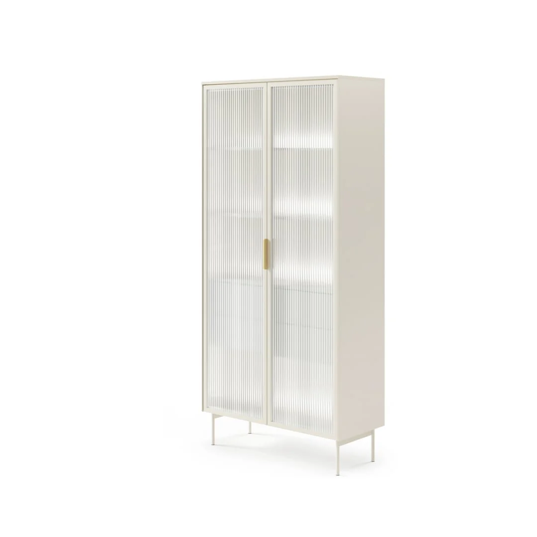 Lumi Tall Display Cabinet 92cm - Image 2