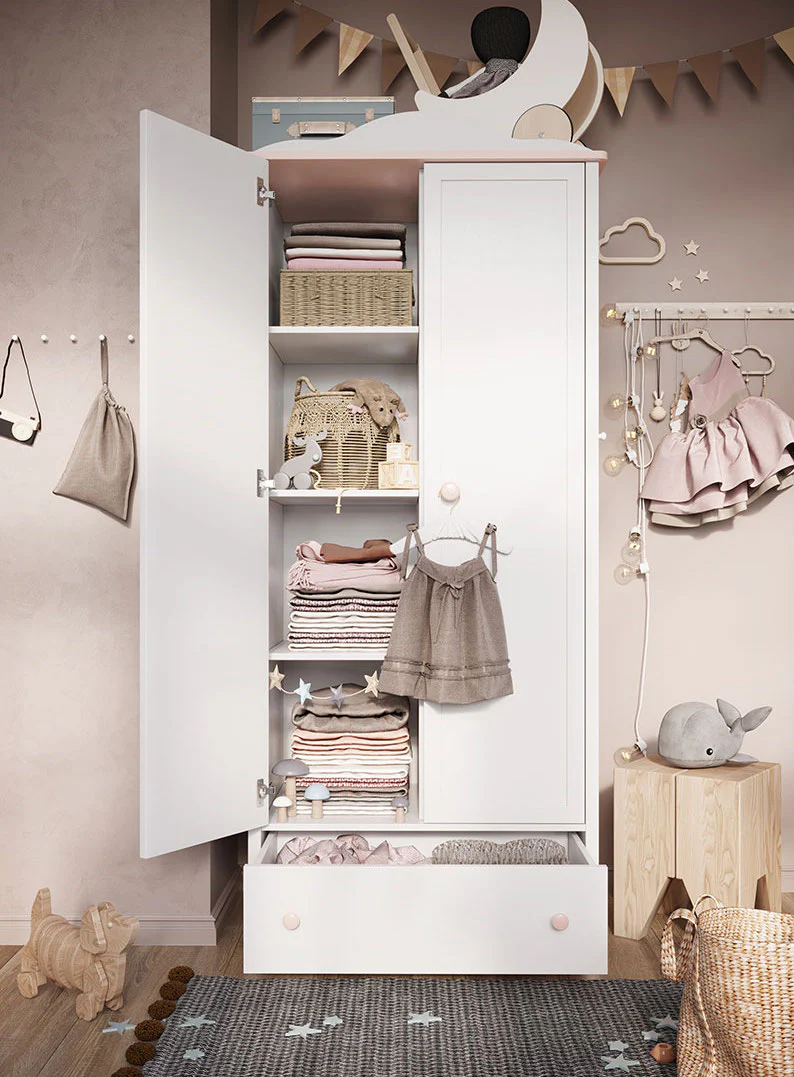 Luna LN-12 Hinged Wardrobe 85cm - Image 7