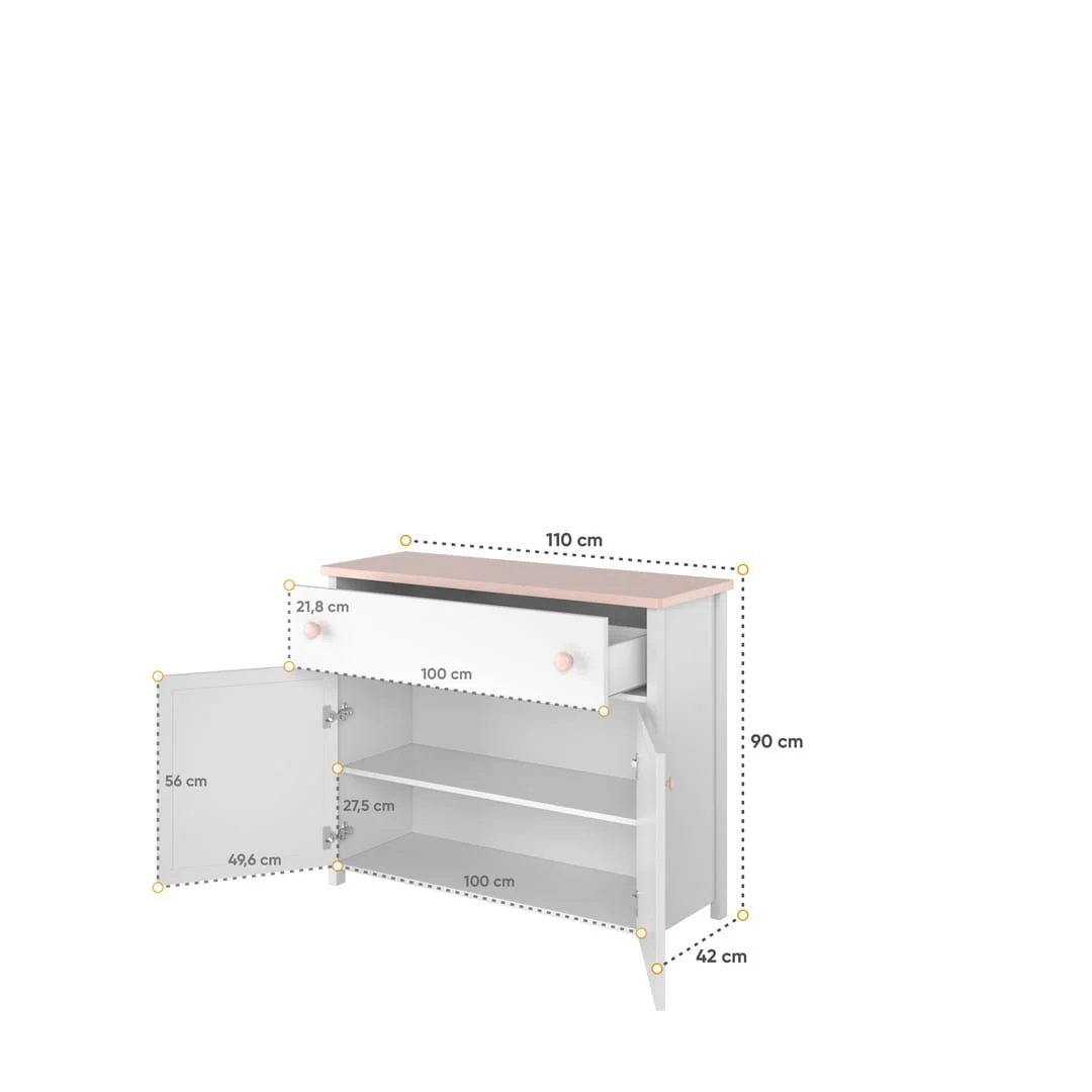 Luna LN-05 Sideboard Cabinet 110cm - Image 3