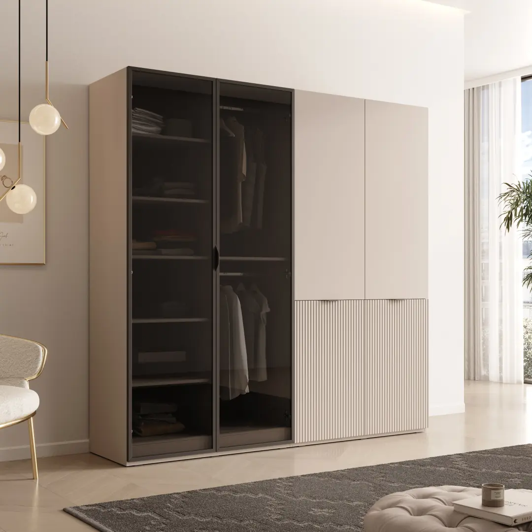 Lund Hinged Door Wardrobe 101cm [Anitsol] - Image 4