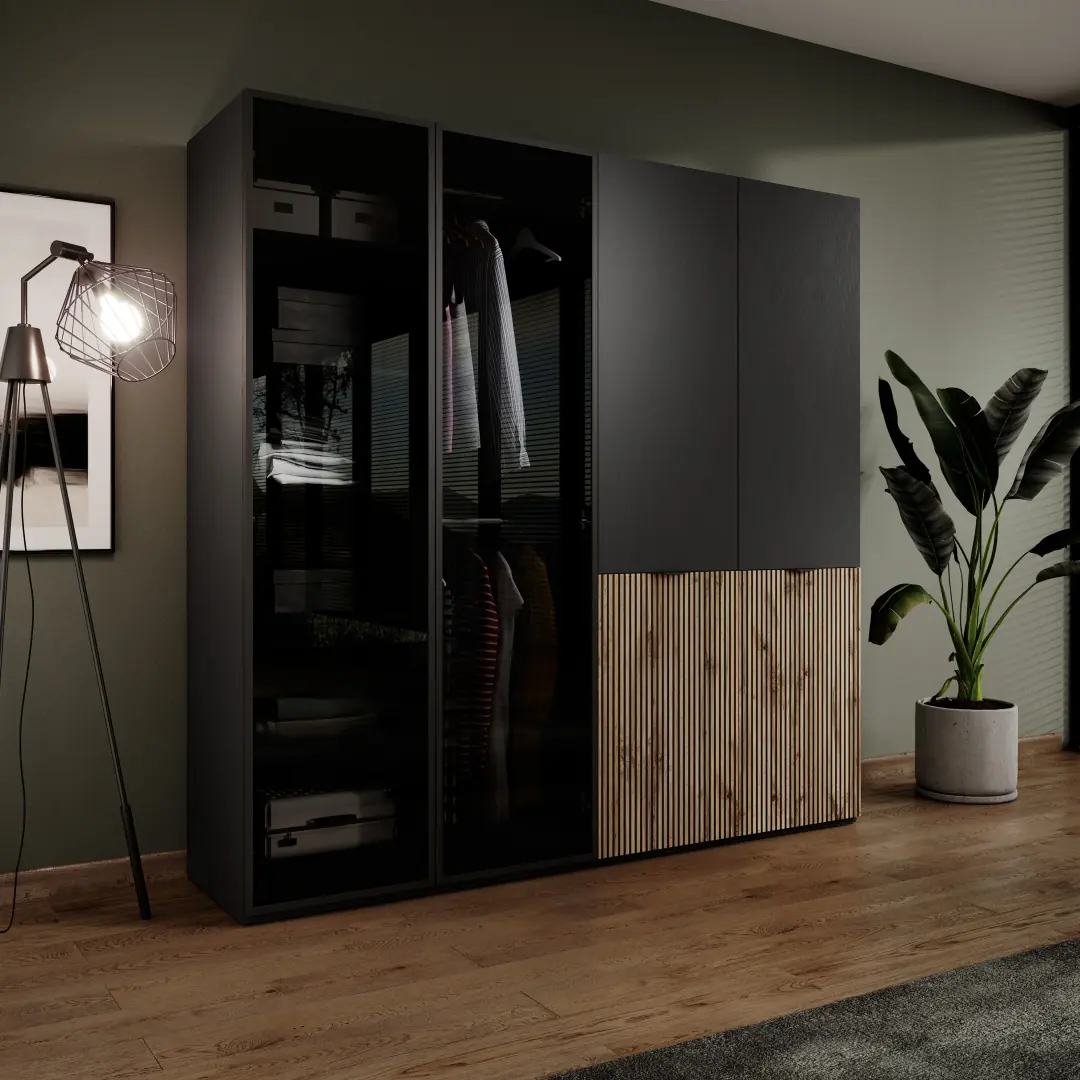 Lund Hinged Door Wardrobe 101cm [Anitsol] - Image 9