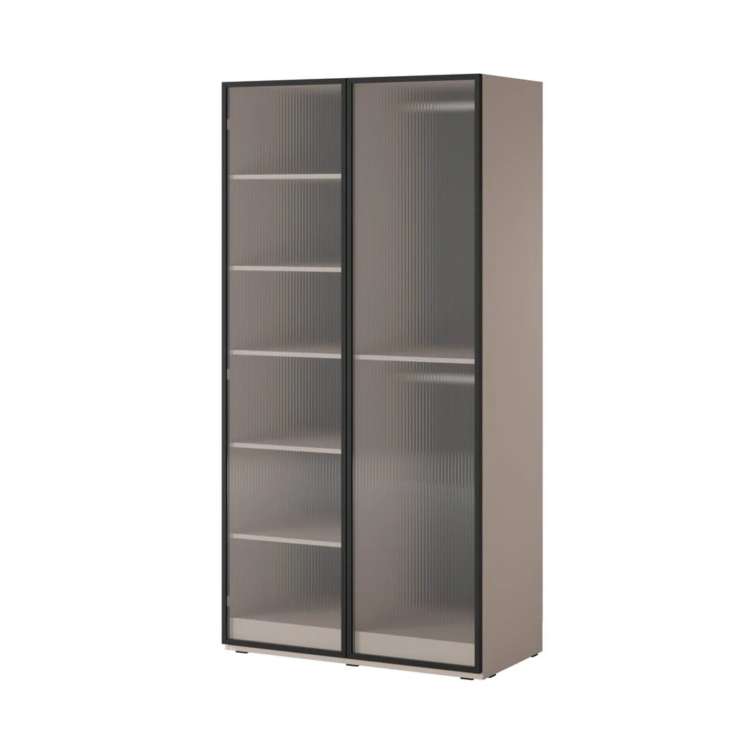 Lund Hinged Door Wardrobe 101cm [Flutes] - Image 11