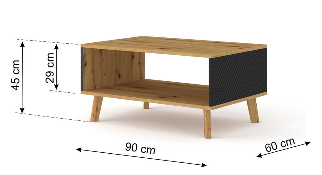 Luxi Coffee Table 90cm - Image 2
