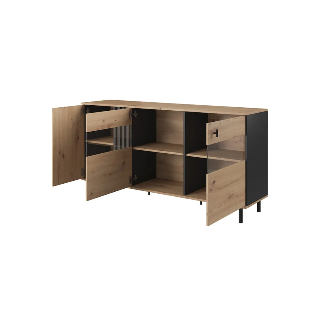 Madis Display Sideboard Cabinet 165cm - Image 3