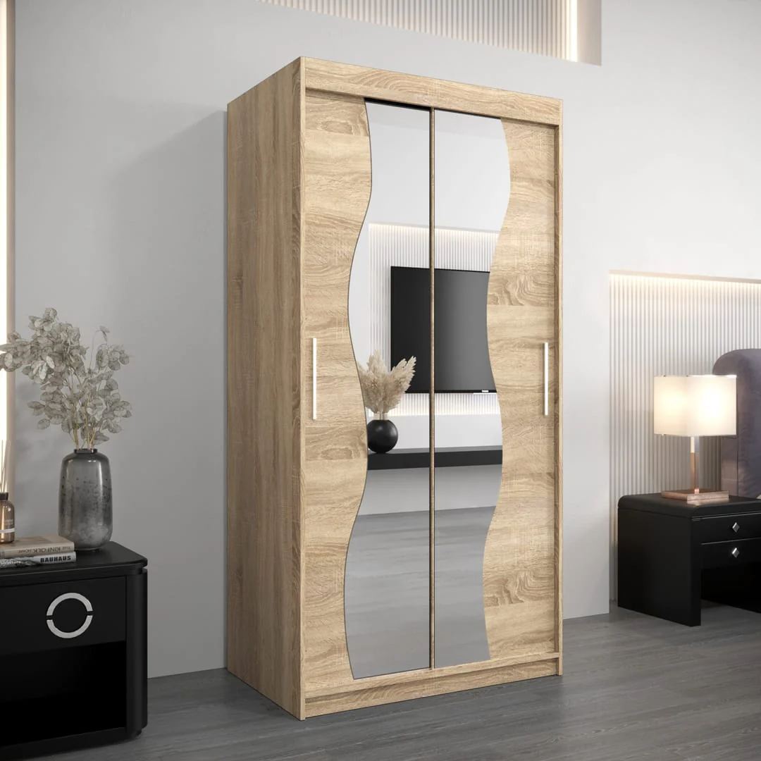 Madrid Sliding Door Wardrobe 100cm - Image 14