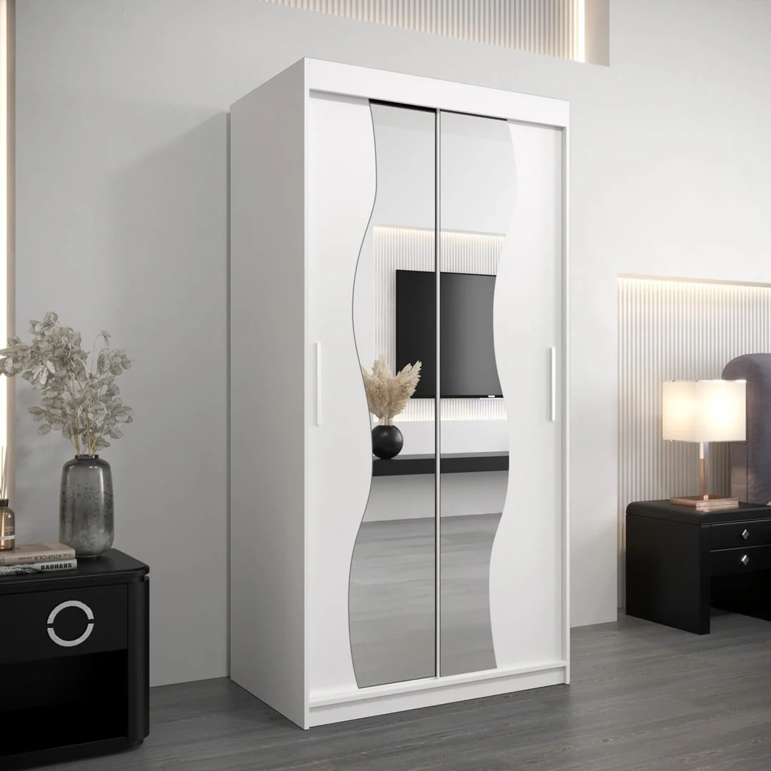 Madrid Sliding Door Wardrobe 100cm - Image 6