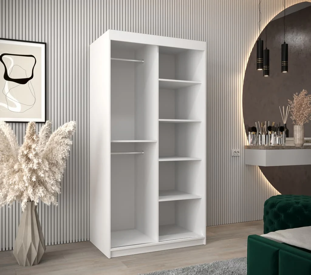 Madrid Sliding Door Wardrobe 100cm - Image 8