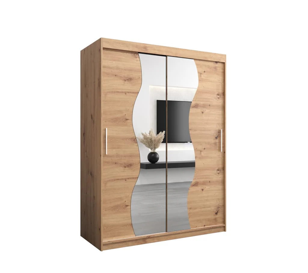 Madrid Sliding Door Wardrobe 150cm - Image 2