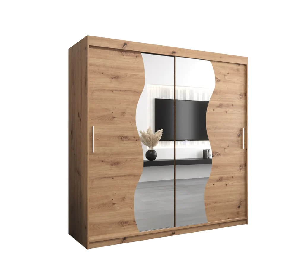 Madrid Sliding Door Wardrobe 200cm - Image 2