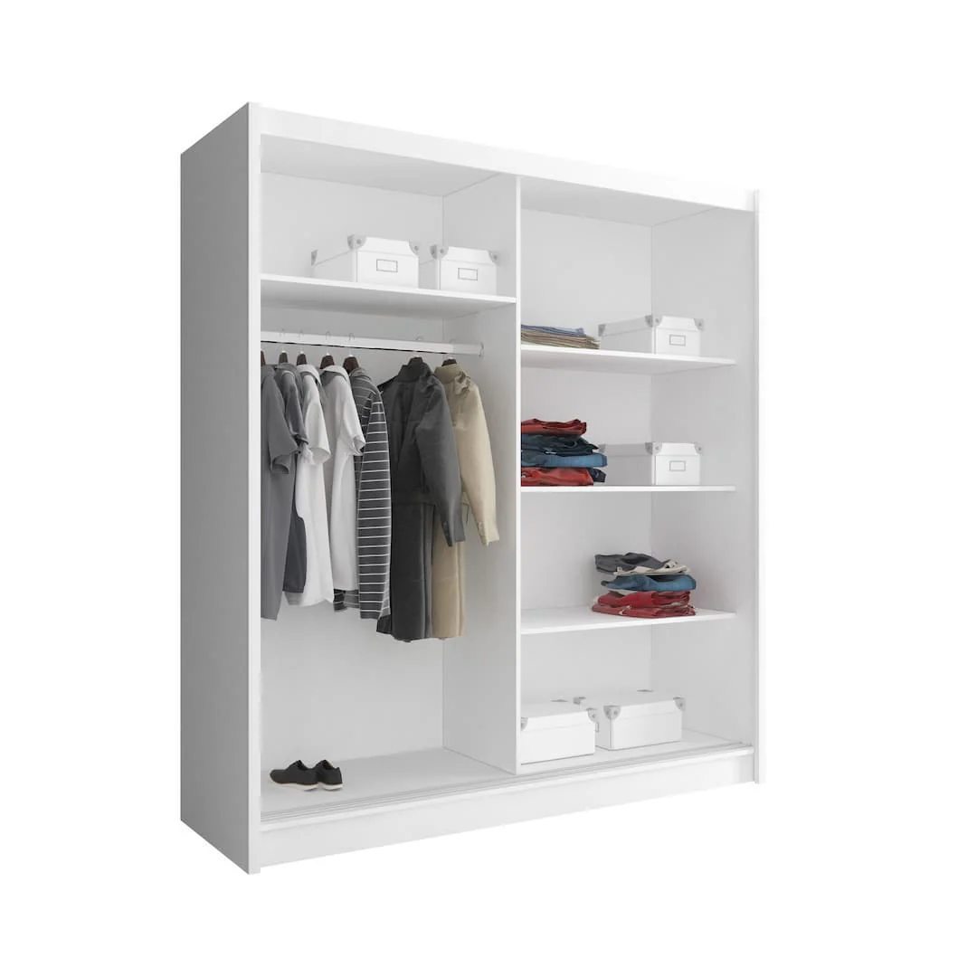 Maja Alu Sliding Door Wardrobe 180cm - Image 2