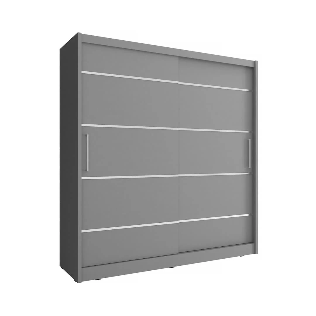 Maja Alu Sliding Door Wardrobe 180cm - Image 3