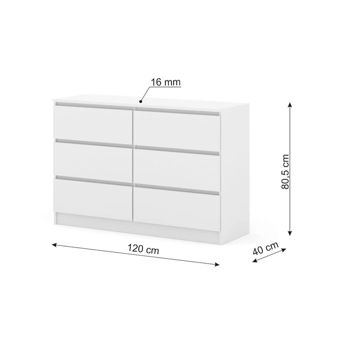 Maja Chest Of Drawers 120cm - Image 10