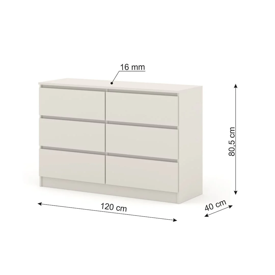 Maja Chest Of Drawers 120cm - Image 4