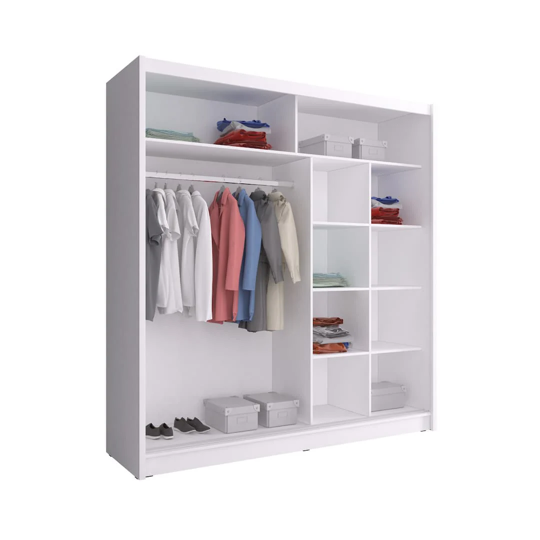 Maja III Sliding Door Wardrobe 200cm - Image 3