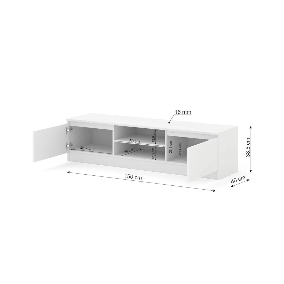 Maja TV Cabinet 150cm - Image 4