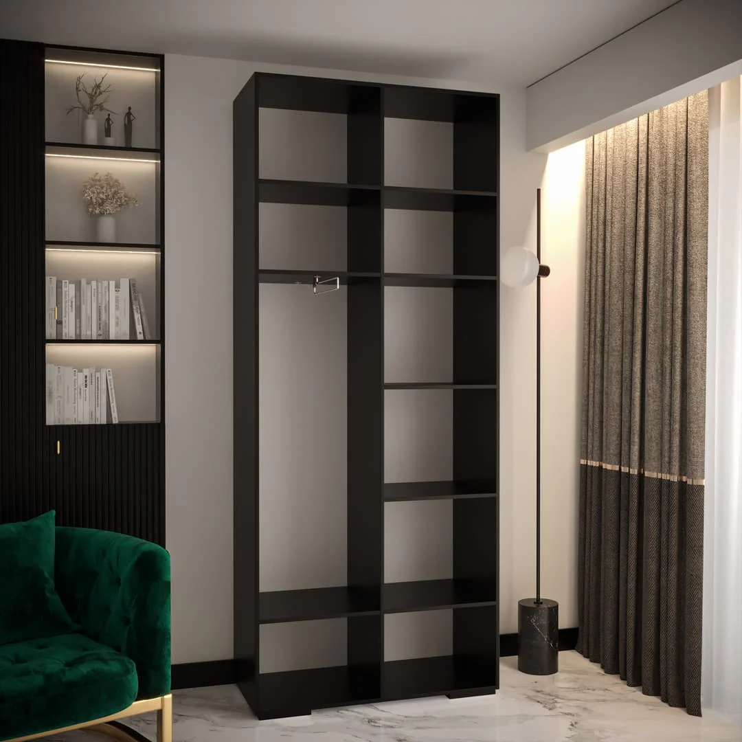 Manhattan IV Hinged Door Wardrobe 100cm - Image 11