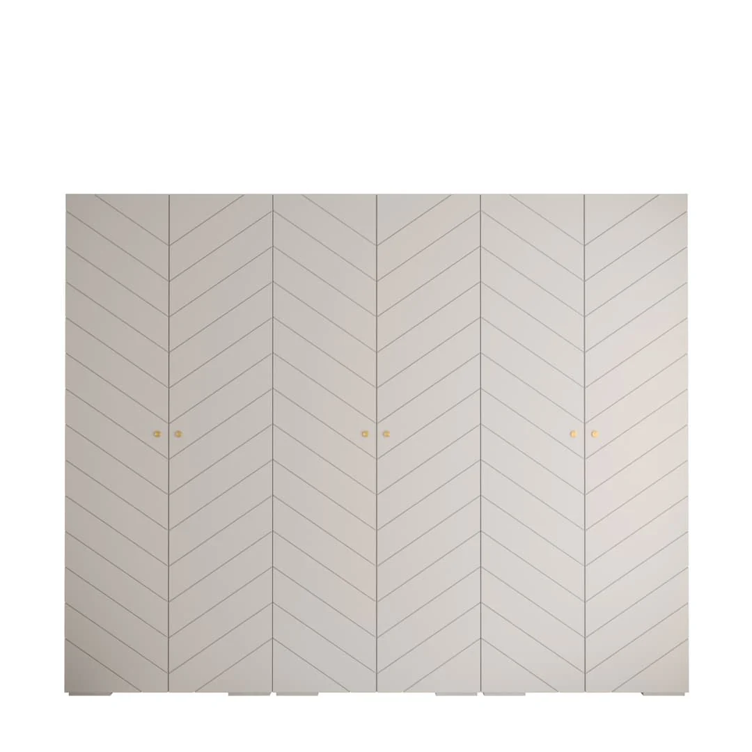 Manhattan IV Hinged Door Wardrobe 300cm - Image 2