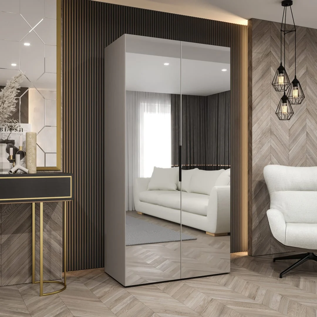 Marbella III Hinged Door Wardrobe 100cm - Image 4