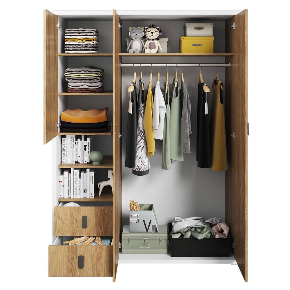 Massi MS-01 Hinged Wardrobe 150cm - Image 4