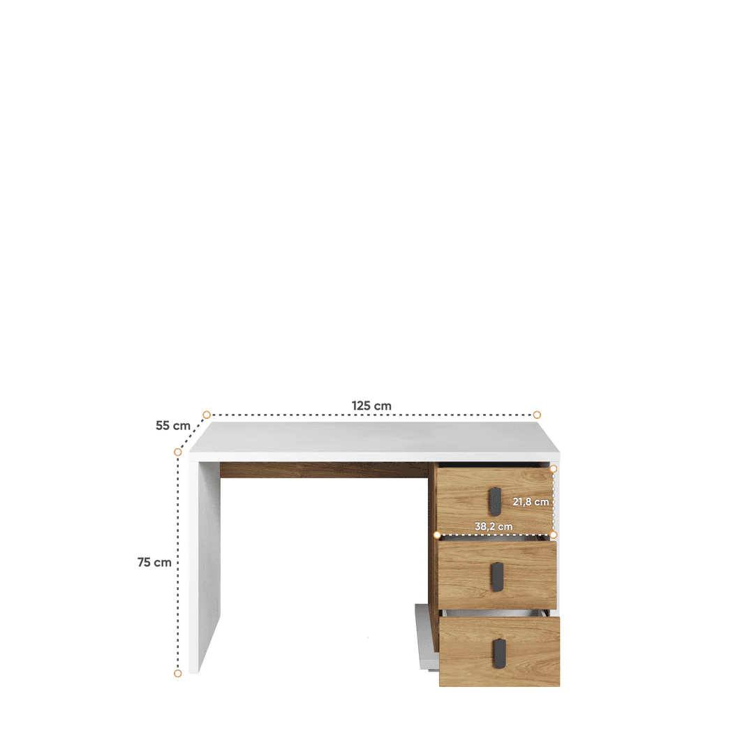 Massi MS-06 Computer Desk 125cm - Image 3