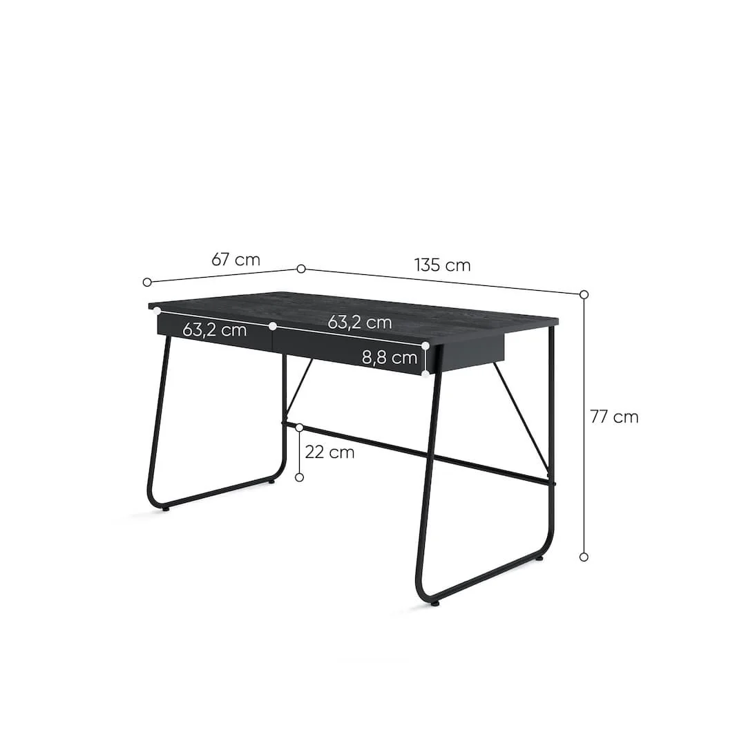 Match MB-01 Desk 135cm - Image 4