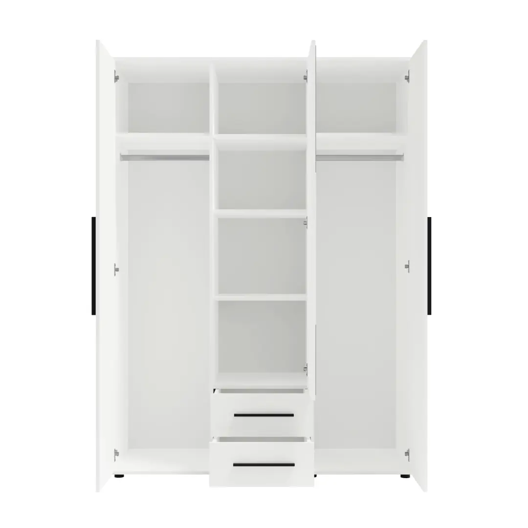 Maxione MX-12 Hinged Door Wardrobe 150cm - Image 4