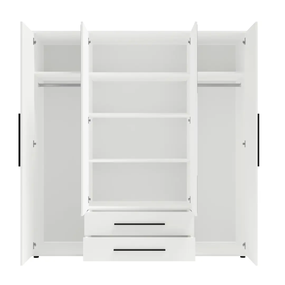 Maxione MX-13 Hinged Door Wardrobe 198cm - Image 4