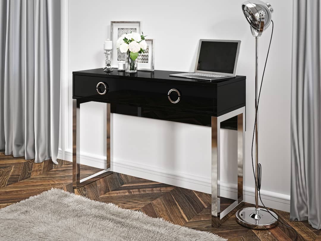 Milla Desk with Drawer 110cm - Image 4