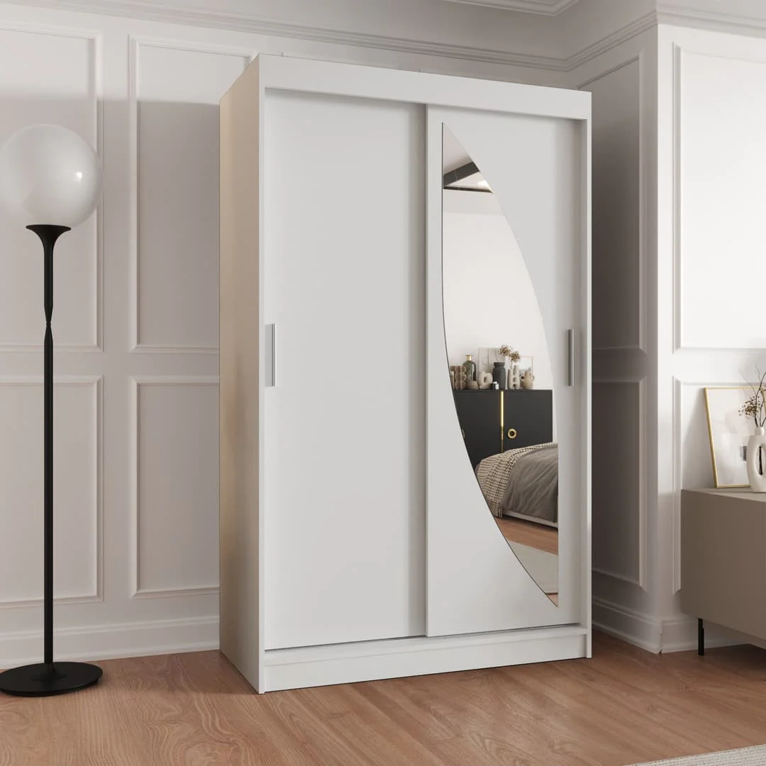 Milo Sliding Door Wardrobe 120cm - Image 5