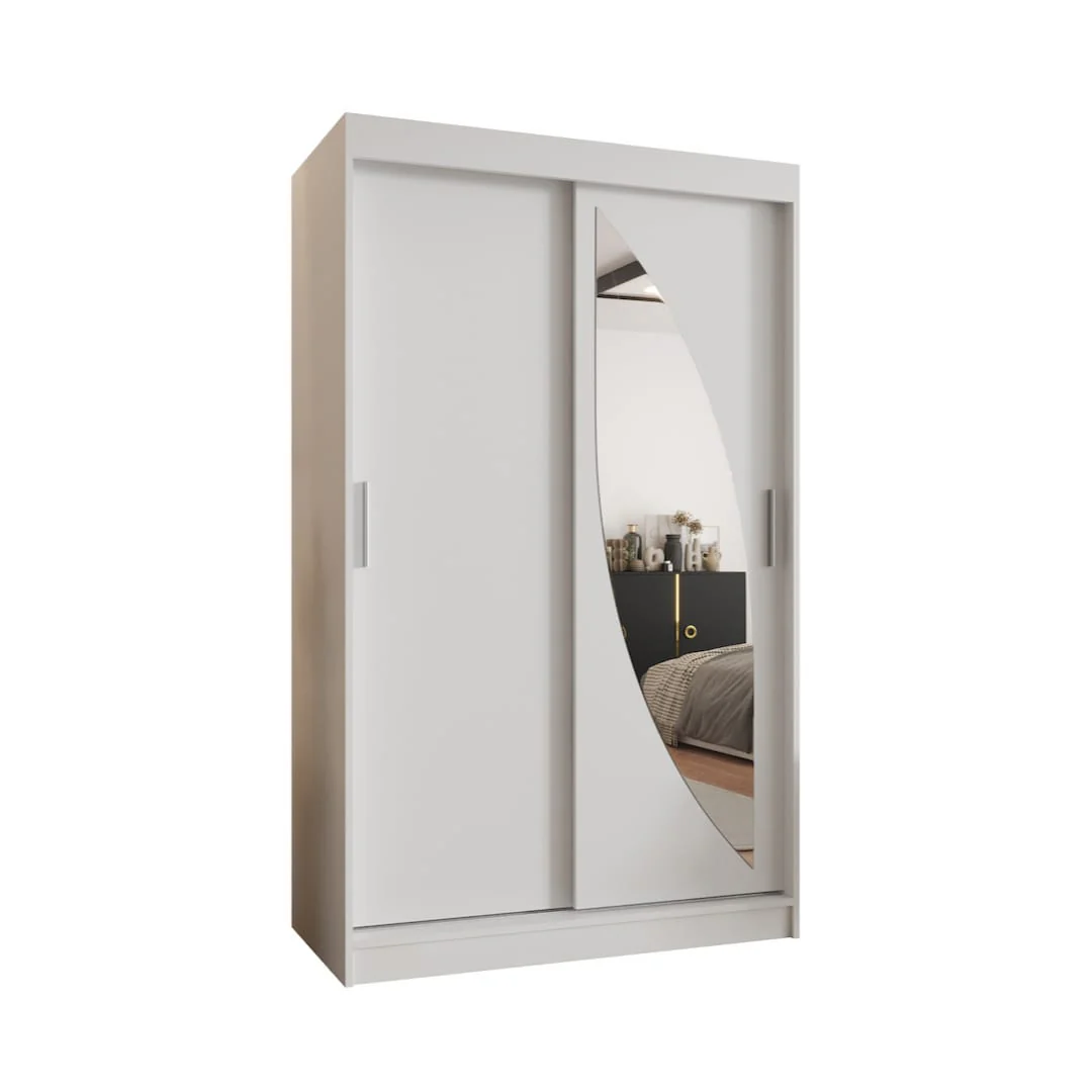 Milo Sliding Door Wardrobe 120cm - Image 6