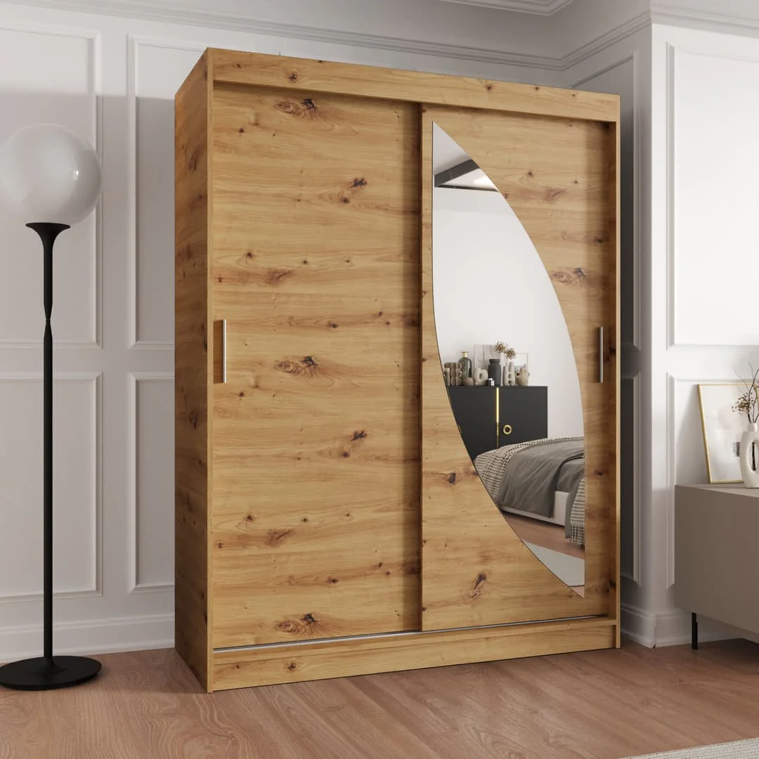 Milo Sliding Door Wardrobe 150cm - Image 5