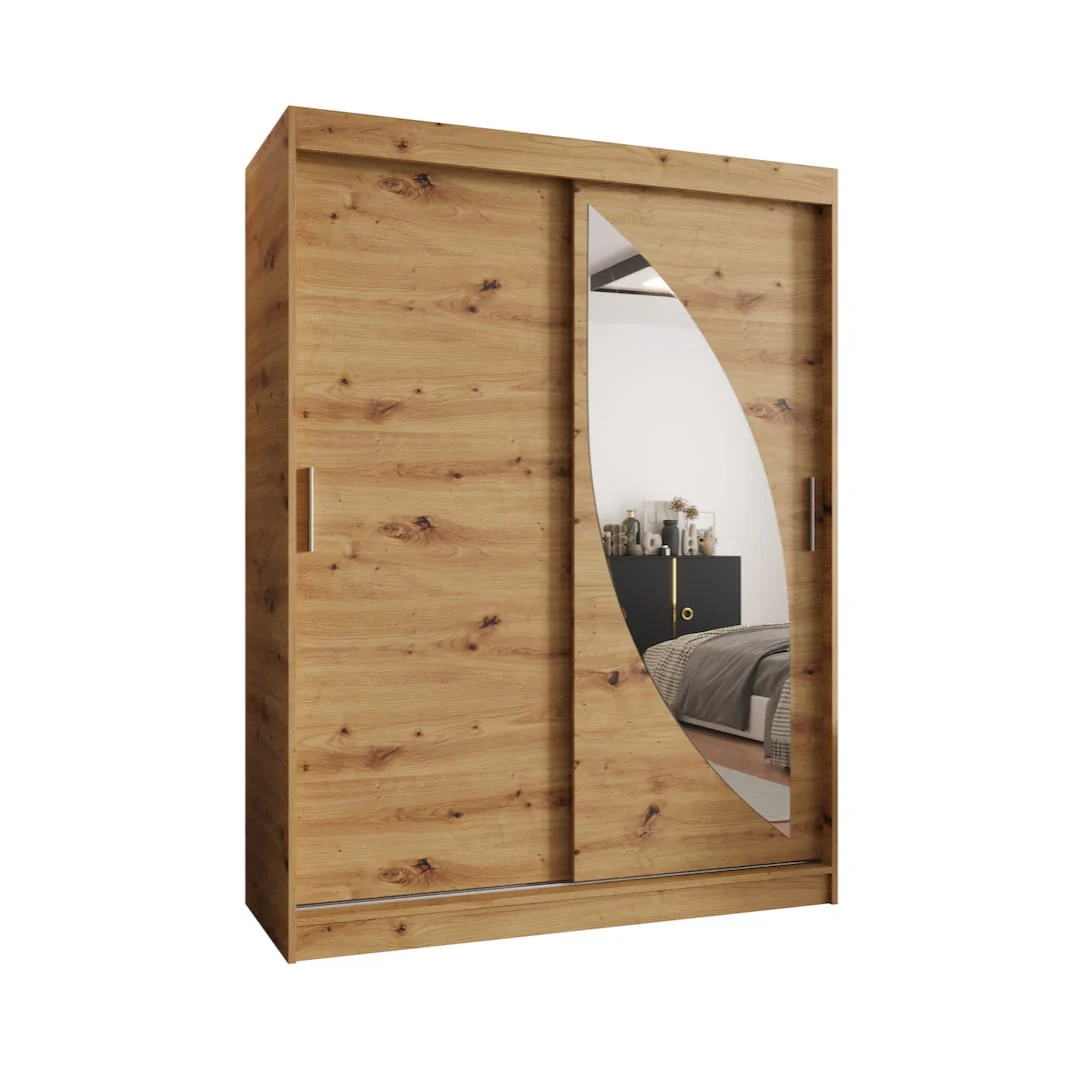 Milo Sliding Door Wardrobe 150cm - Image 6