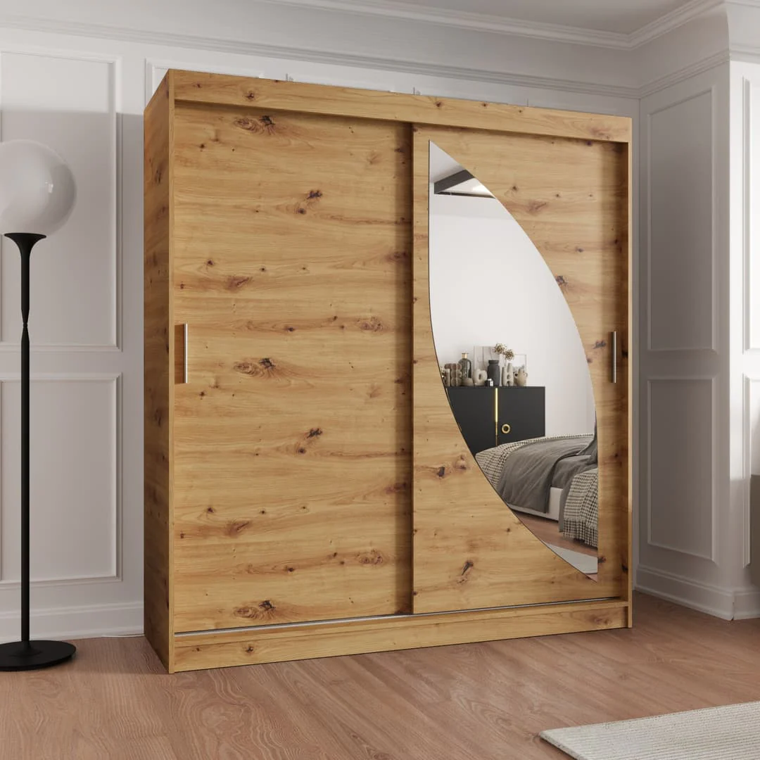 Milo Sliding Door Wardrobe 180cm - Image 5