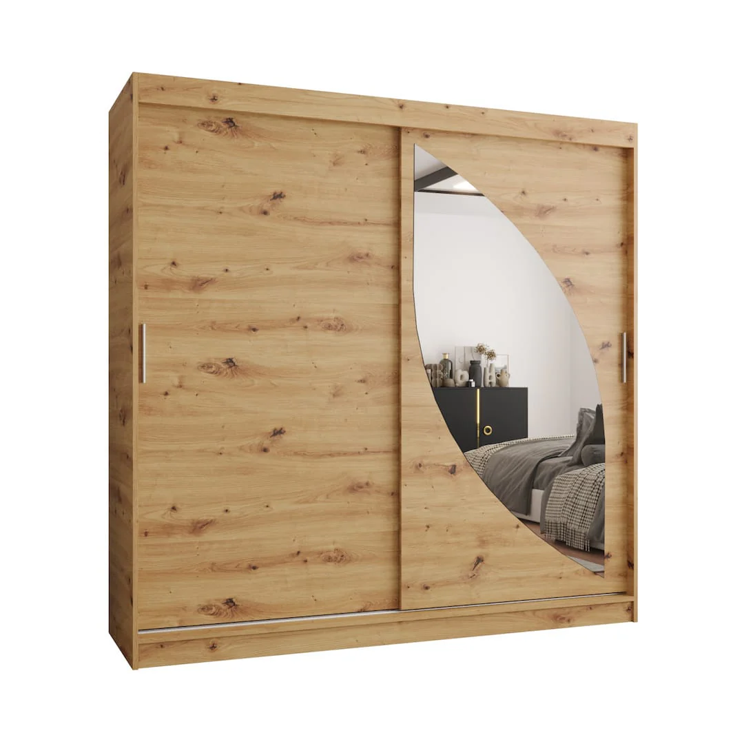 Milo Sliding Door Wardrobe 200cm - Image 14