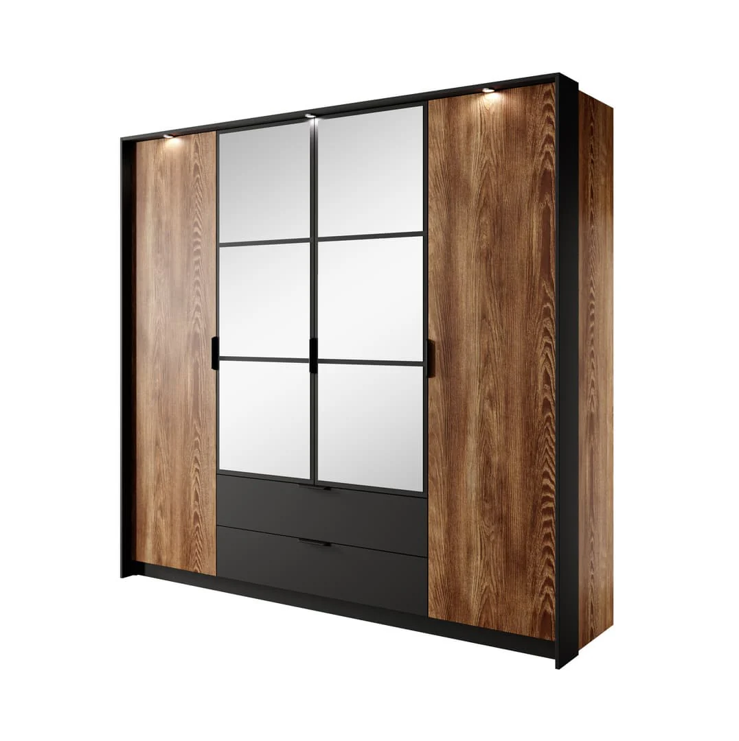 Milton Hinged Door Wardrobe 223cm - Image 4
