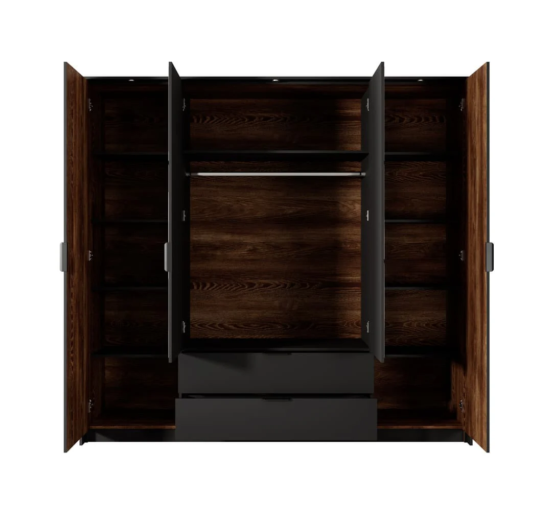 Milton Hinged Door Wardrobe 223cm - Image 6
