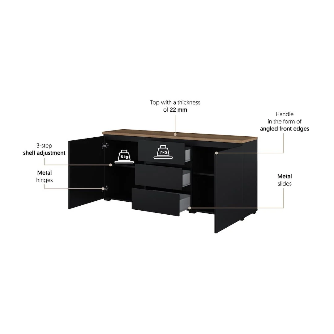 Modo Sideboard Cabinet 150cm - Image 4