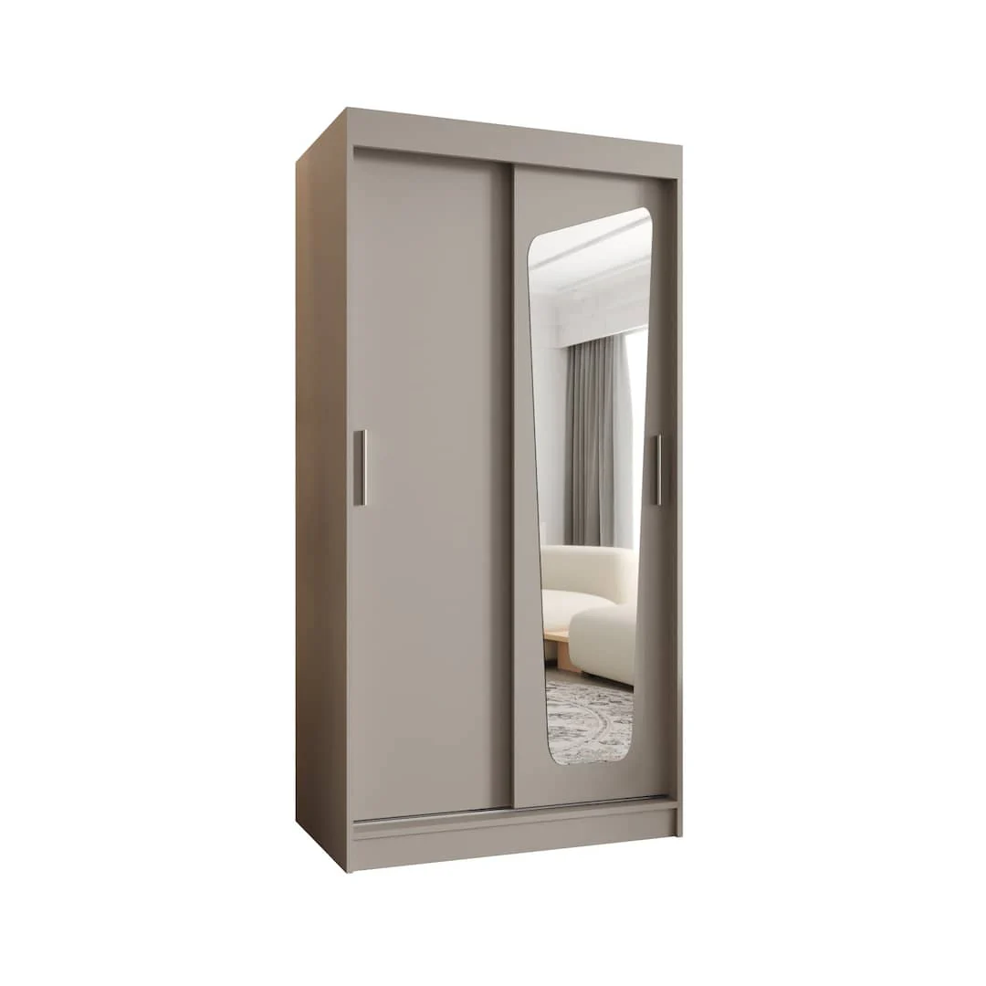Moka Sliding Door Wardrobe 100cm - Image 10
