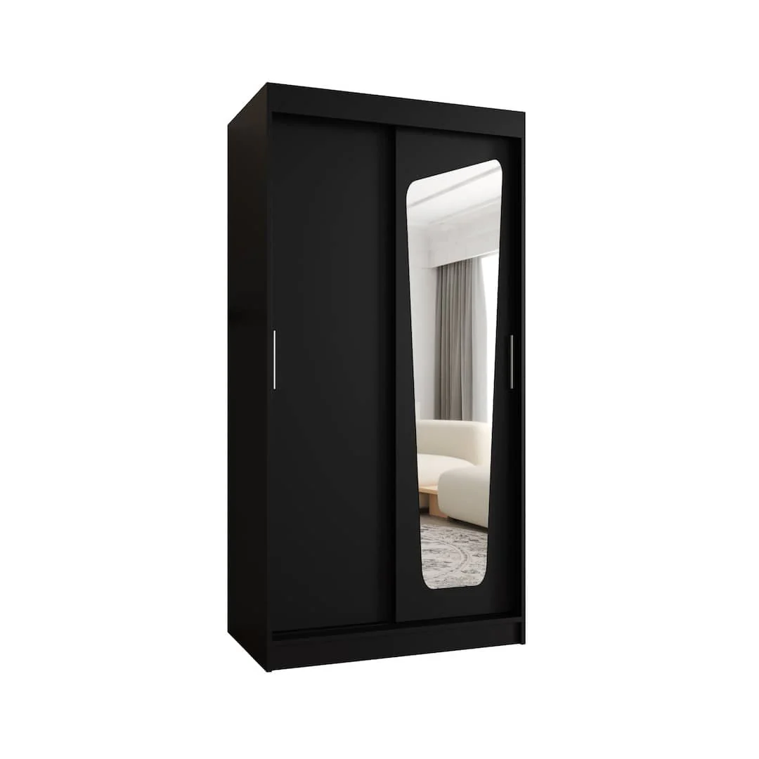 Moka Sliding Door Wardrobe 100cm - Image 14