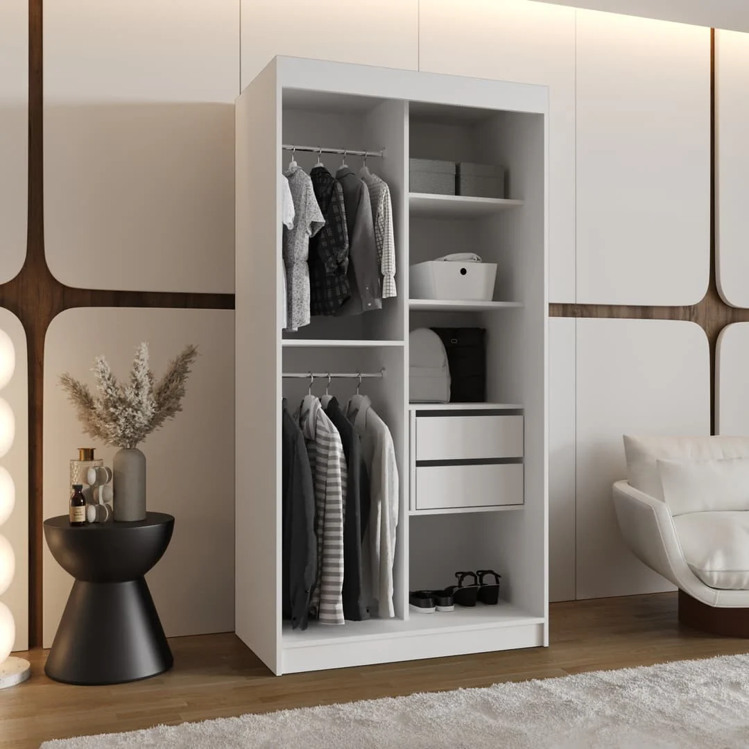 Spoti Sliding Door Wardrobe 100cm - Image 4
